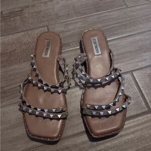 Steve Madden Tan Studded Women's Sandals